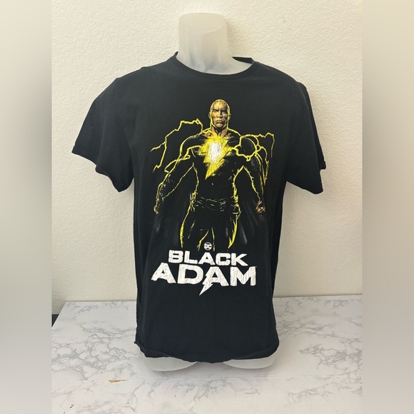 black adam Other - Black Adam Men's Shirt Size L Black Short Sleeve Movie Graphic Tee Mad Engine​